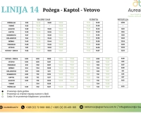 linijski prijevoz Kaptol